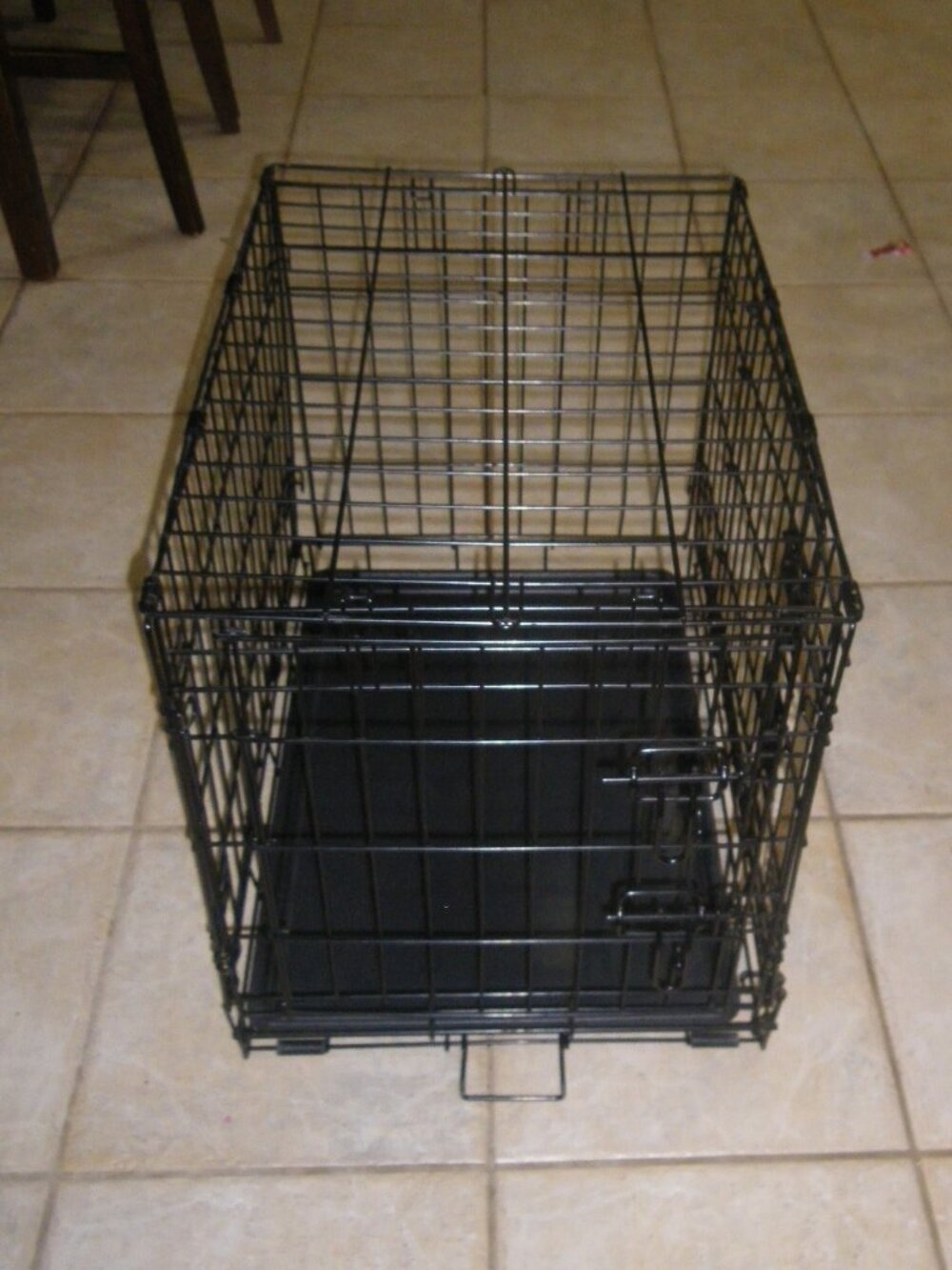 Small Folding Double Door Dog Crate 24" x 17" x 19"